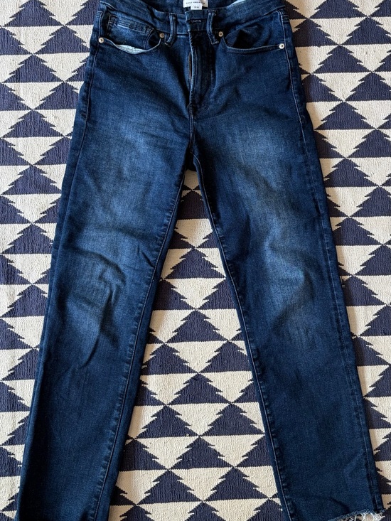 Good American Denim - Good American Dark Blue Slim Straight Jeans